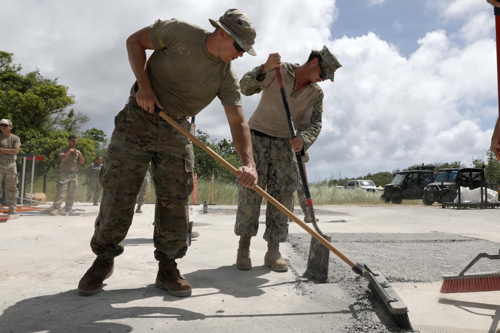U.S. and Canada Forces team up to conduct Airfield Damage Repair during VS26