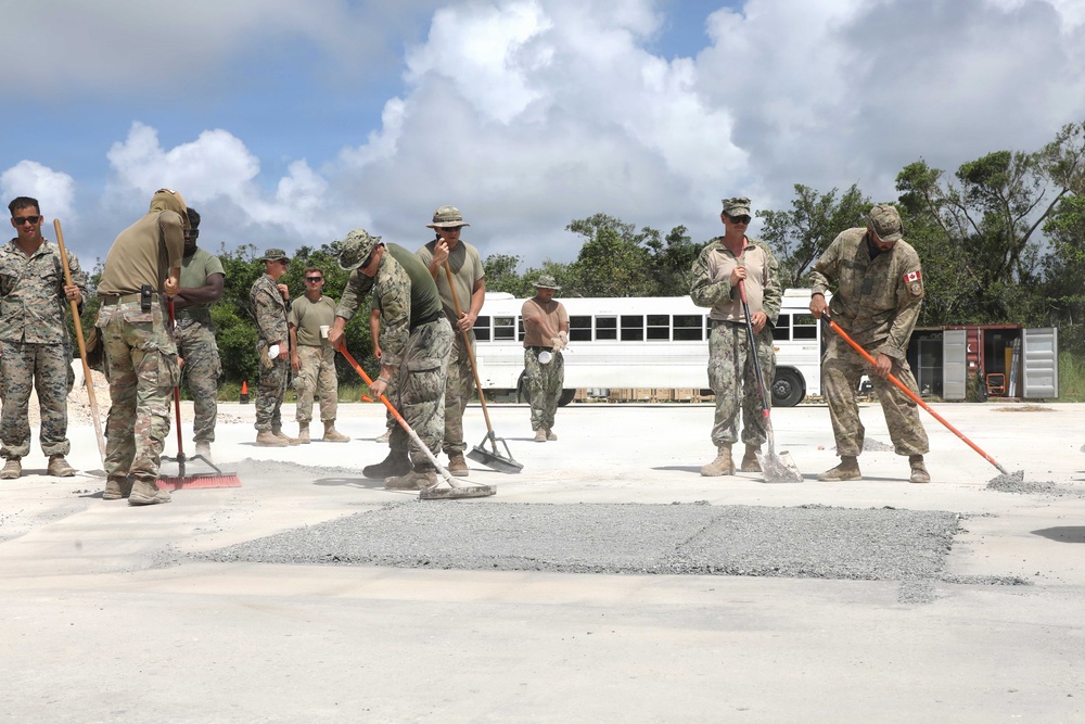 U.S. and Canada Forces team up to conduct Airfield Damage Repair during VS26