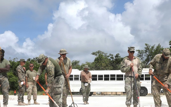 U.S. and Canada Forces team up to conduct Airfield Damage Repair during VS26