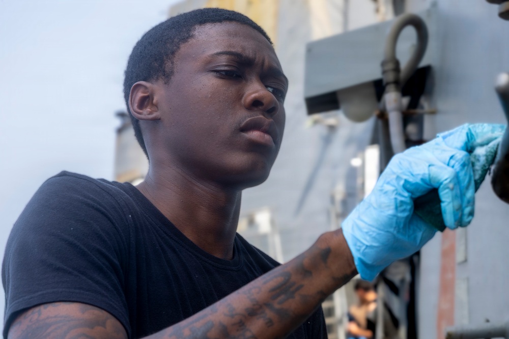 Delbert D. Black Conducts a Freshwater Wash Down