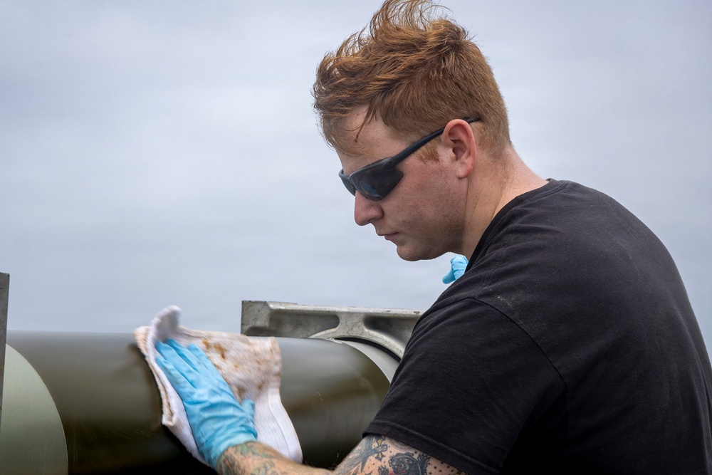 Delbert D. Black Conducts Maintenance