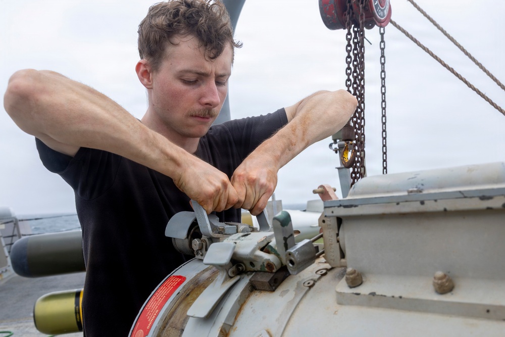 Delbert D. Black Conducts Maintenance