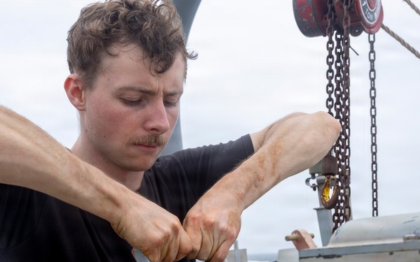 Delbert D. Black Conducts Maintenance