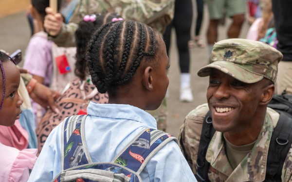 A+ Beginnings: 86th AW Airmen welcome students back to school