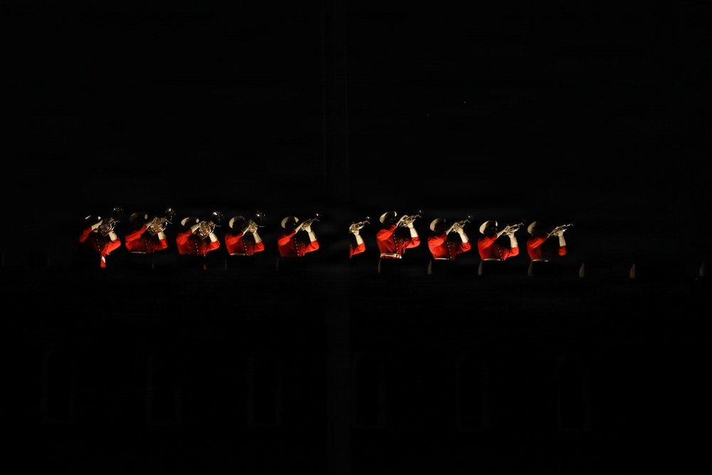 Lt. Gen. Swan hosts the Honorable Jake Ellzey for Evening Parade at Marine Barracks Washington