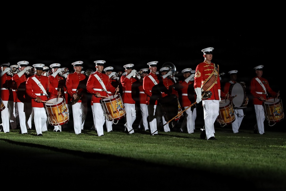 Lt. Gen. Swan hosts the Honorable Jake Ellzey for Evening Parade at Marine Barracks Washington