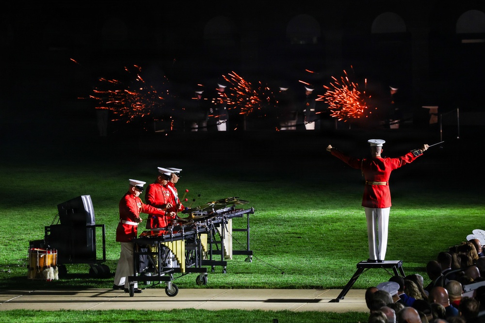 Lt. Gen. Swan hosts the Honorable Jake Ellzey for Evening Parade at Marine Barracks Washington