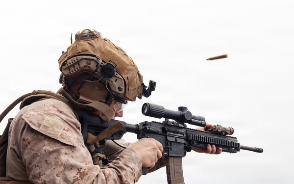 11th MEU Marines Conduct Marksmanship Training Aboard USS Boxer