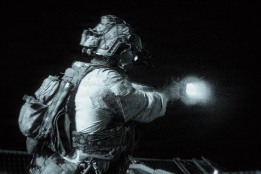11th MEU Marines Conduct Marksmanship Training Aboard USS Boxer