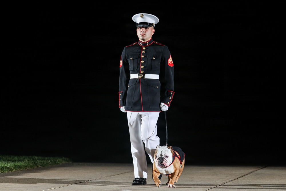 Lt. Gen. Swan hosts the Honorable Jake Ellzey for Evening Parade at Marine Barracks Washington