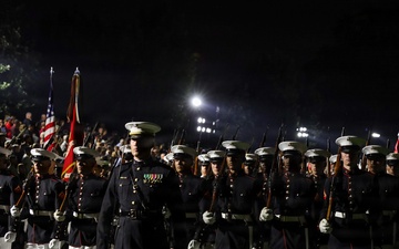 Lt. Gen. Swan hosts the Honorable Jake Ellzey for Evening Parade at Marine Barracks Washington