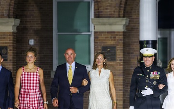 Lt. Gen. Swan hosts the Honorable Jake Ellzey for Evening Parade at Marine Barracks Washington