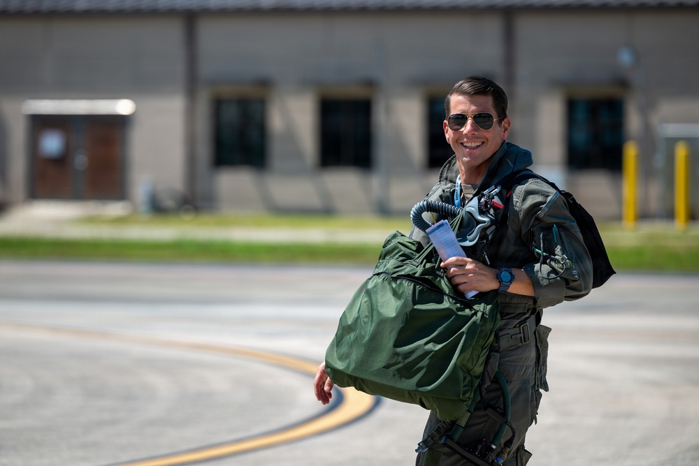 Leading the lightning: Col. Wittmer completes first flight as 125th FW commander