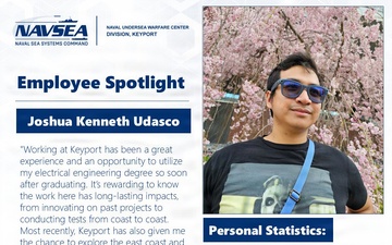 NUWC Division, Keyport Employee Spotlight: Joshua Udasco