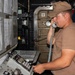 A U.S. Sailor stands watch Aboard USS Ross (DDG 71)