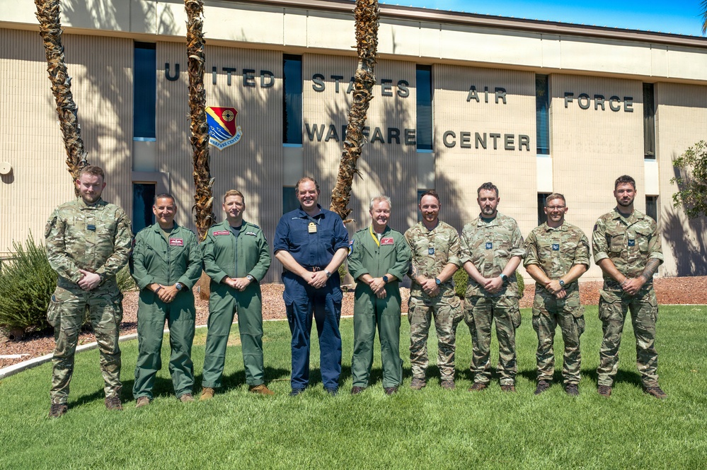 UK service members visit Nellis AFB