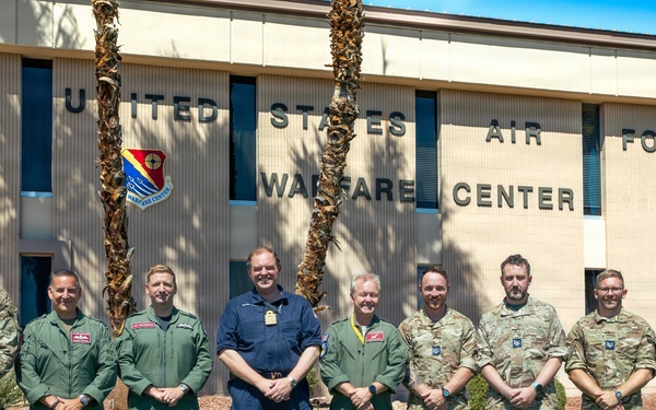 UK service members visit Nellis AFB