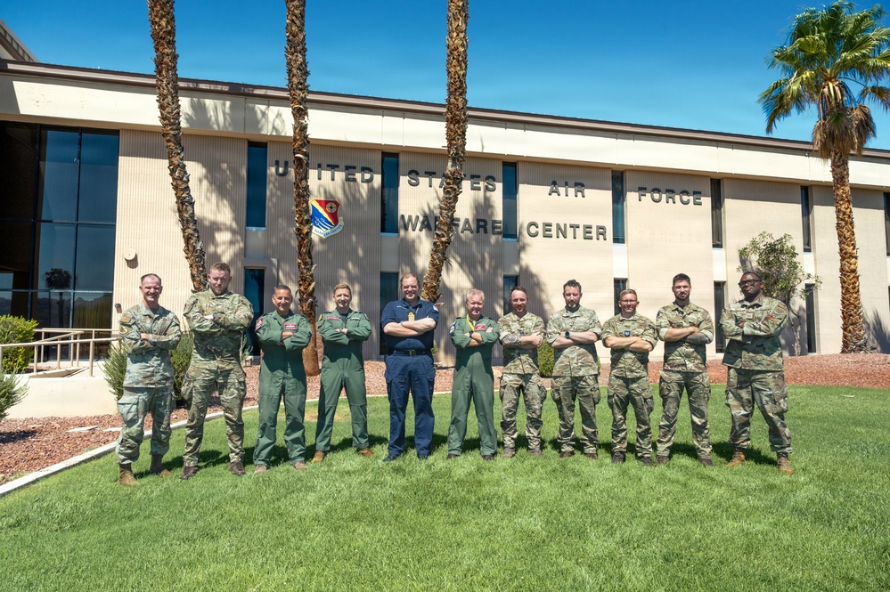 UK service members visit Nellis AFB