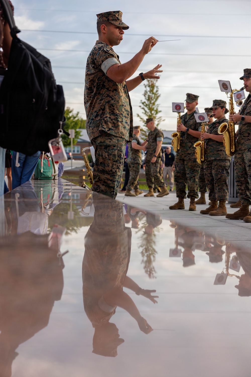 U.S. Marines Welcome Students Back to School