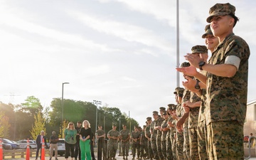 U.S. Marines Welcome Students Back to School