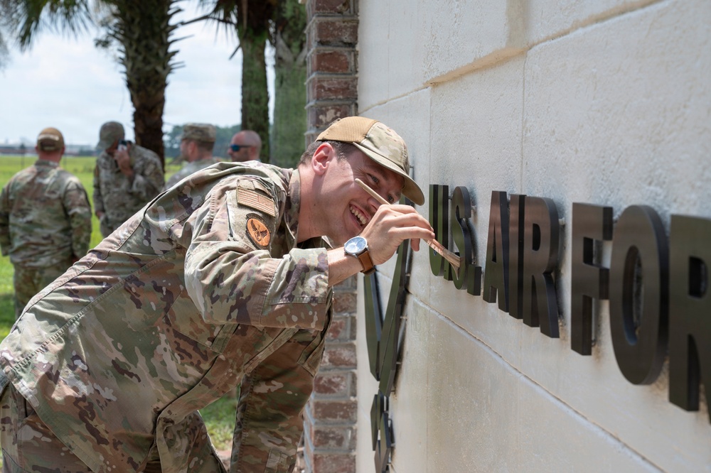 Spark to Signage: Airmen prepare Joint Base Lindsey Graham for historic renaming