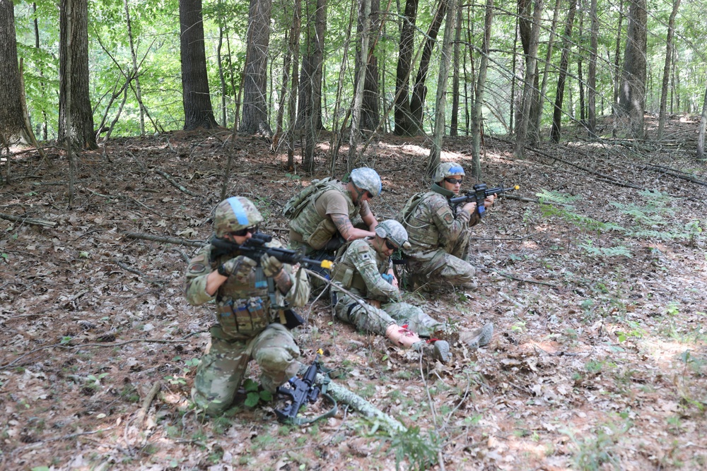 Securing the area to accomplish the mission