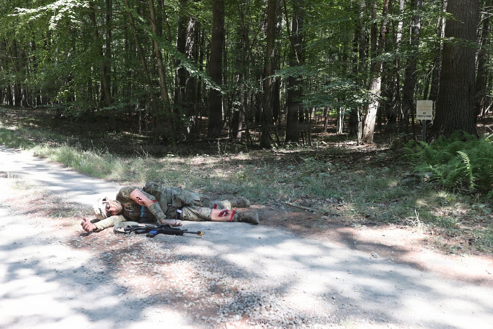 Providing realistic combat problems during week-long training