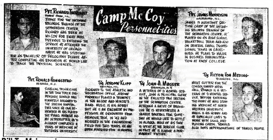 This Month in Fort McCoy History — August