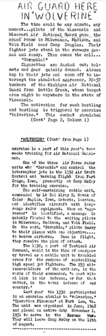 This Month in Fort McCoy History — August