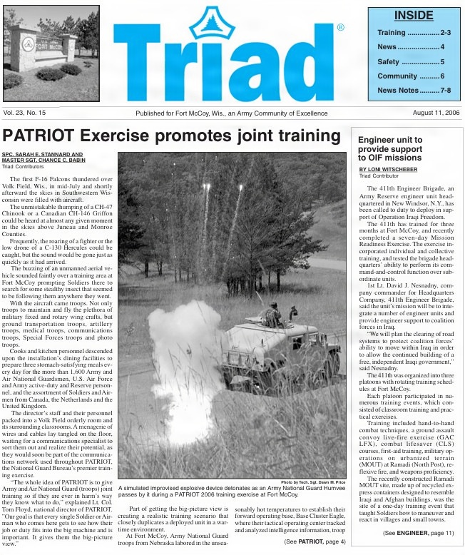 This Month in Fort McCoy History — August