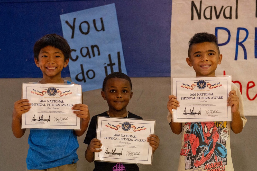 Naval Base San Diego presents Presidential Physical Fitness Awards