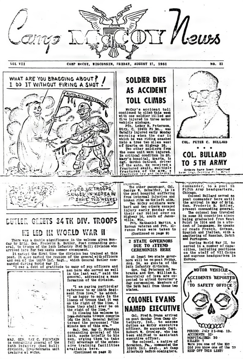 This Month in Fort McCoy History — August