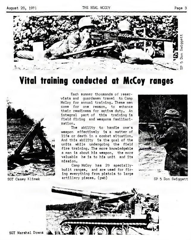 This Month in Fort McCoy History — August