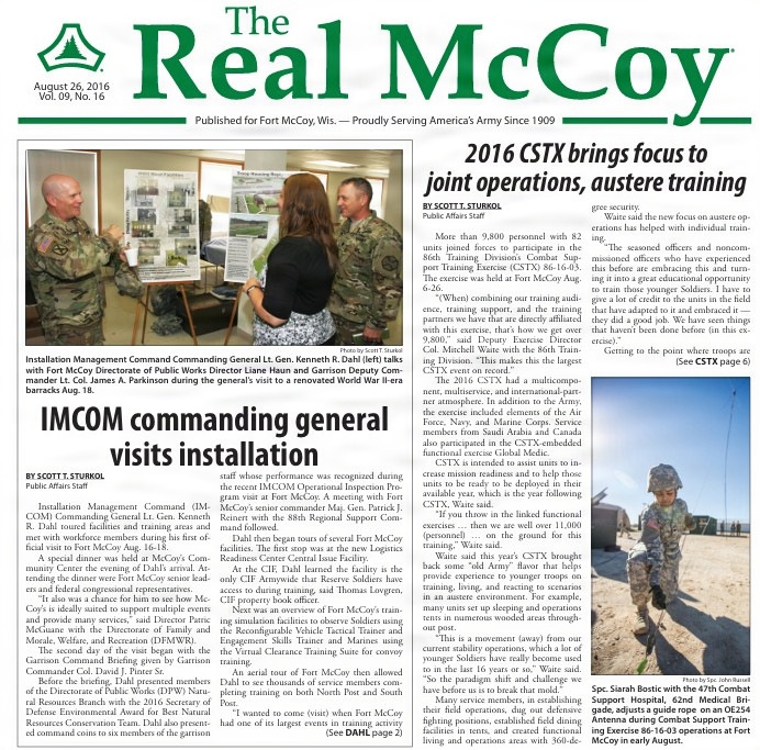 This Month in Fort McCoy History — August