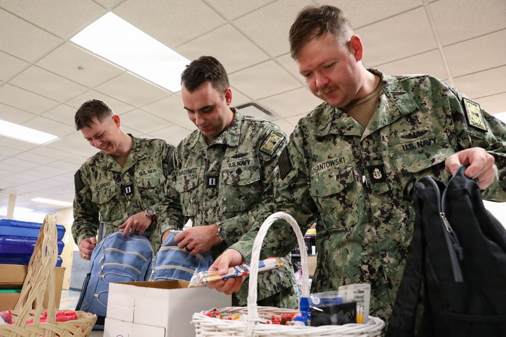 USS Helena Sailors volunteer at Billings Food Bank