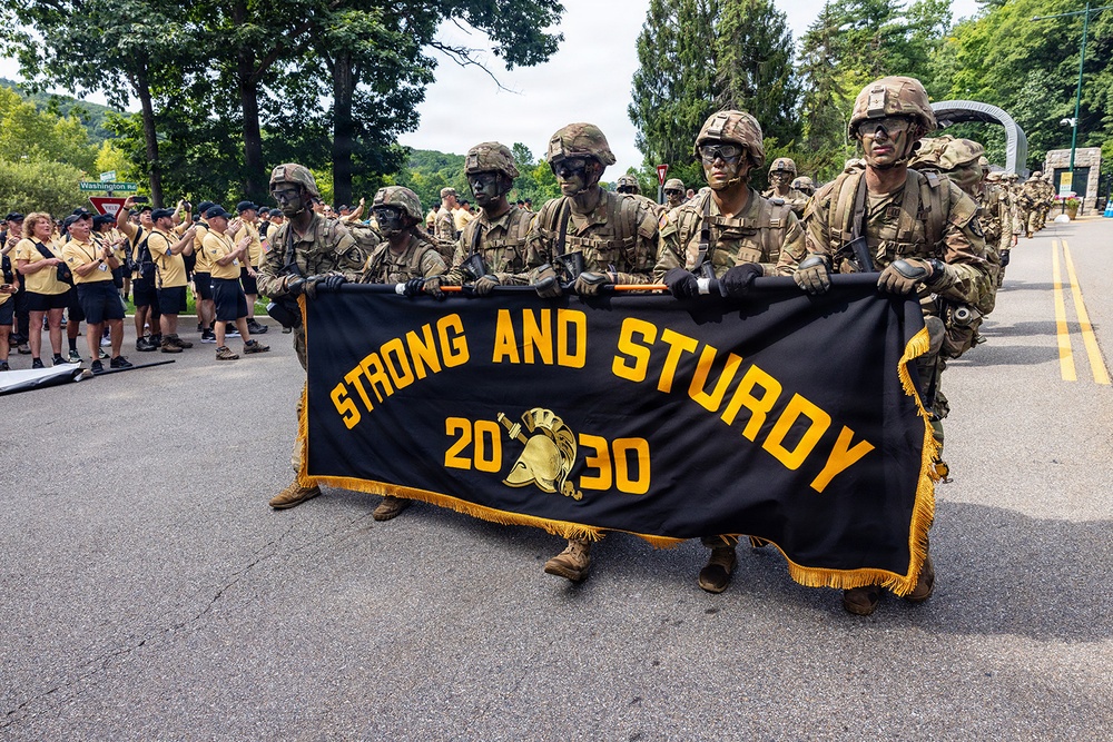 New cadets reach first academy milestone as they complete March Back, Cadet Basic Training