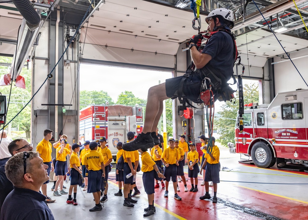 Local teens explore national defense missions and emergency response training at Picatinny