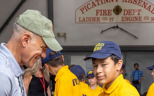 Local teens explore national defense missions and emergency response training at Picatinny