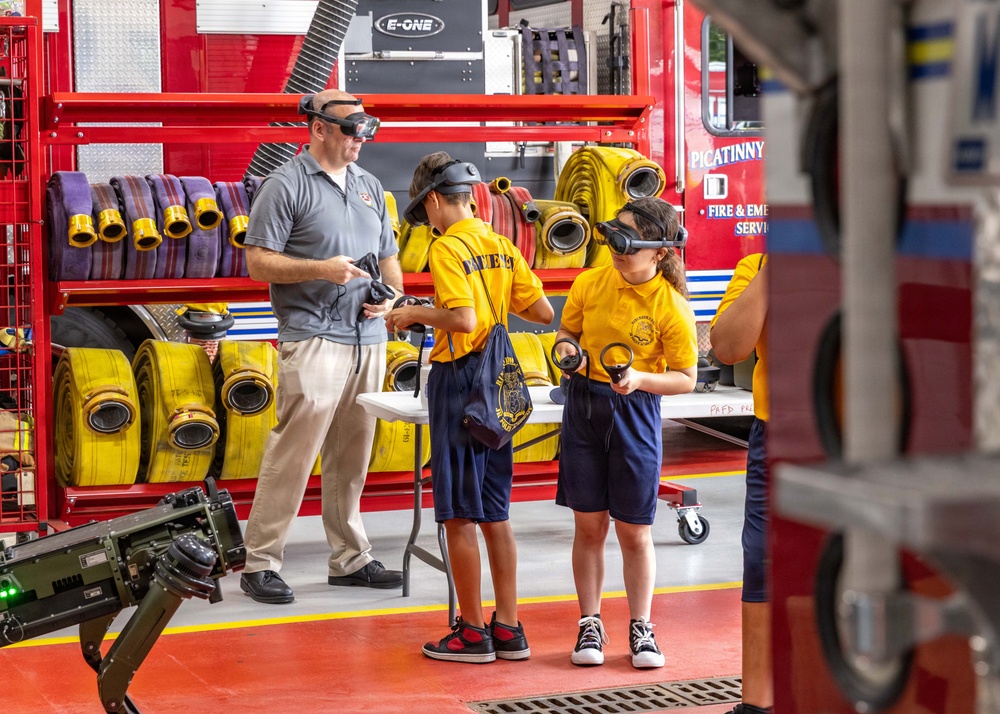 Local teens explore national defense missions and emergency response training at Picatinny