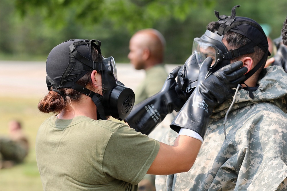 Marines and Soldiers conduct CBRN training during Northern Strike 26-2