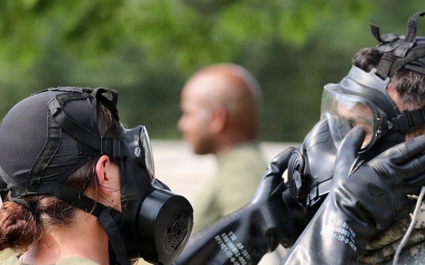 Marines and Soldiers conduct CBRN training during Northern Strike 26-2