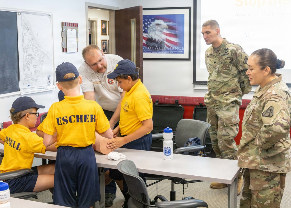 Local teens explore national defense missions and emergency response training at Picatinny