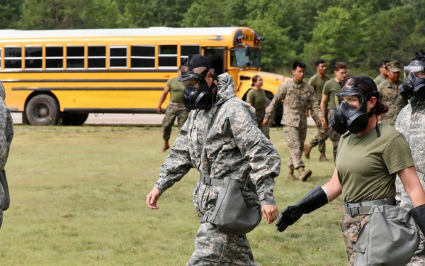 Marines and Soldiers conduct CBRN training during Northern Strike 26-2