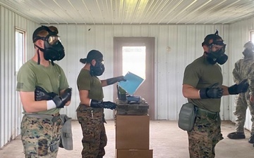 Marines and Soldiers conduct CBRN training during Northern Strike 26-2