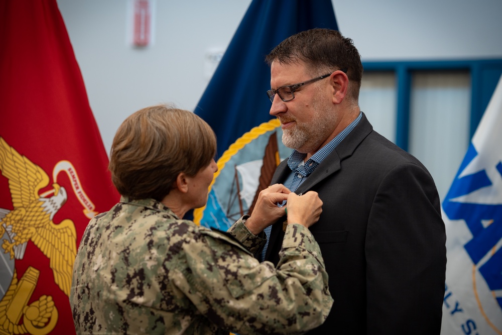 NAVSUP Department of the Navy Civilian Service Commendation Medal ceremony