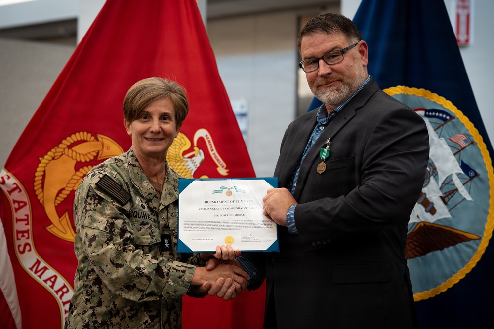 NAVSUP Department of the Navy Civilian Service Commendation Medal ceremony