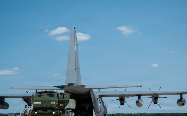 1st SOW, Michigan Army National Guard load HIMARS during Northern Strike 26-2
