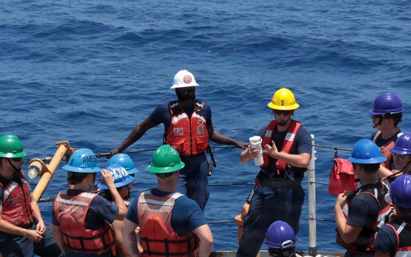 USCGC Forward and HSC Ocean conduct landmark replenishment at sea
