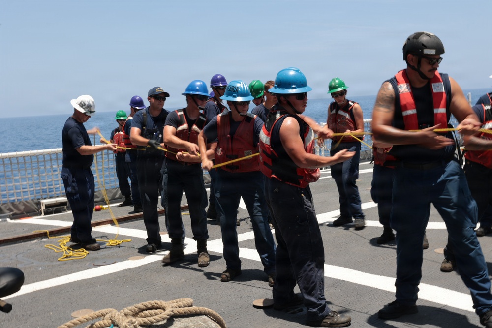 USCGC Forward and HSC Ocean conduct landmark replenishment at sea