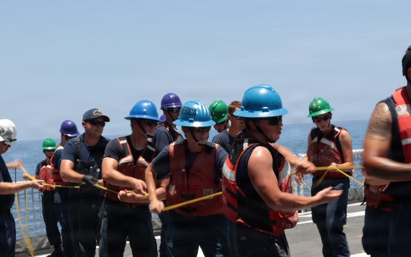 USCGC Forward and HSC Ocean conduct landmark replenishment at sea